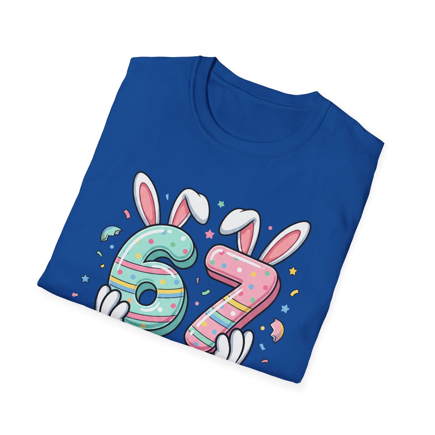 Easter 67 Bunny Numbers T-Shirt — Cute Pastel Egg Hatch Design